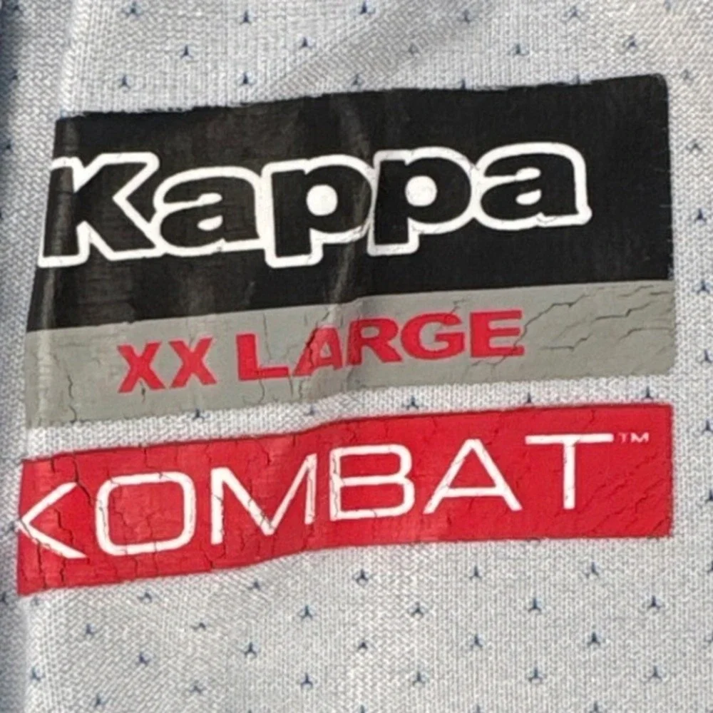 Kappa Shorts Mens XXL Torino FC Kombat Blue Logo Tape Soccer Serie A EUC